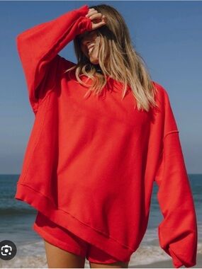 Daily Drills Set - Oversized Crew & Super Shorts in Heart XS/S